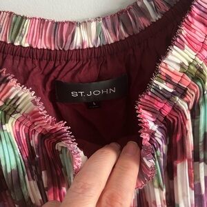 ST. JOHN floral blouse